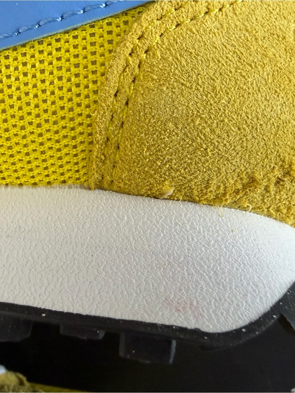 Women's Size 8.5 Nike LD-1000 Sneaker HF3227 700 Nylon Yellow Blue - Picture 4 of 9